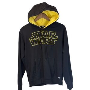 Star Wars The Souled Store Black Hoodie Yellow Details Size Large